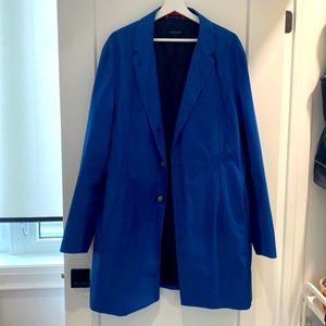 Very snappy, men’s Duchamp, three-quarter trench.